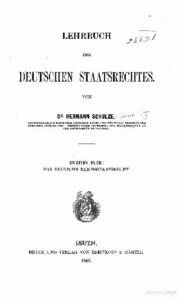 Lehrbuch des Deutschen Staatsrechtes – Zweites Buch