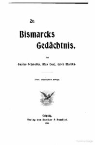 Zu Bismarcks Gedächtnis