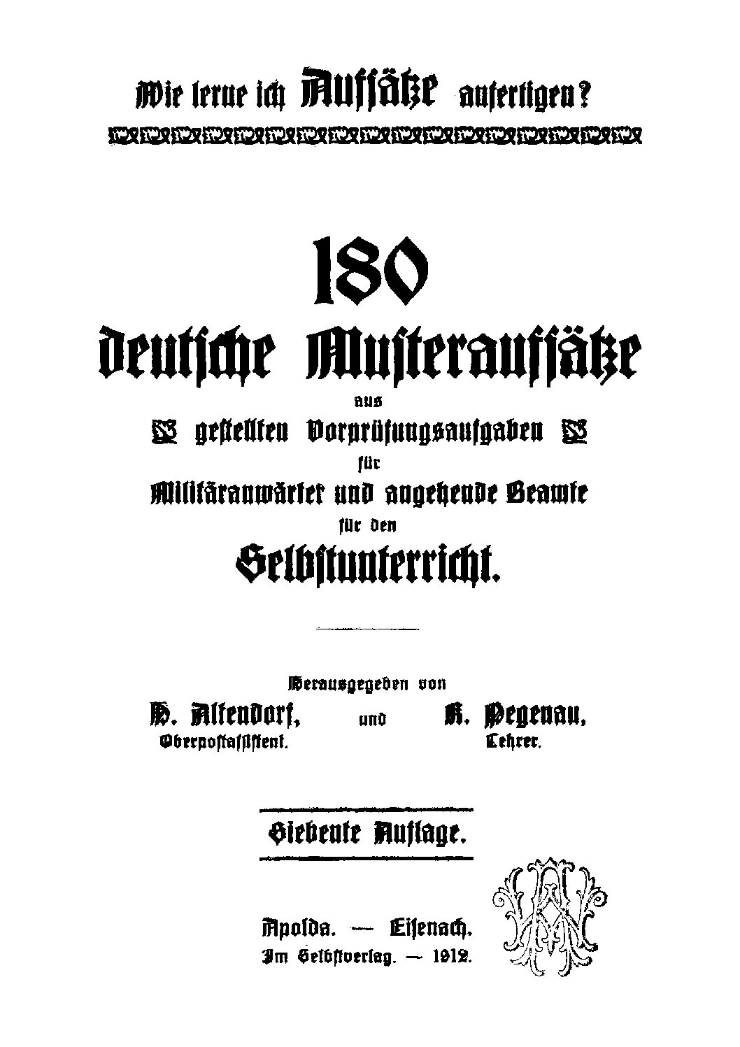 180 deutsche Musteraufsätze