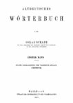 Altdeutsches Wörterbuch – 1.Band