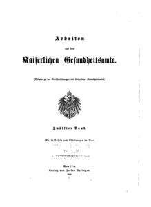 Arbeiten aus dem Kaiserlichen Gesundheitsamte – 12.Band – Jahrgang 1896