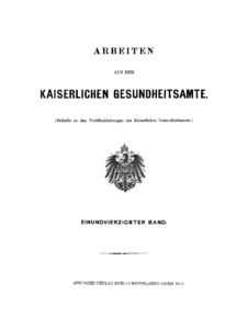 Arbeiten aus dem Kaiserlichen Gesundheitsamte – 41.Band – Jahrgang 1912