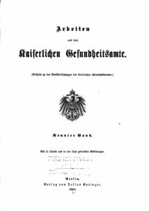 Arbeiten aus dem Kaiserlichen Gesundheitsamte – 9.Band – Jahrgang 1894
