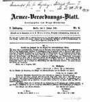 Armee-Verordnungsblatt – 1868 – Zweiter Jahrgang
