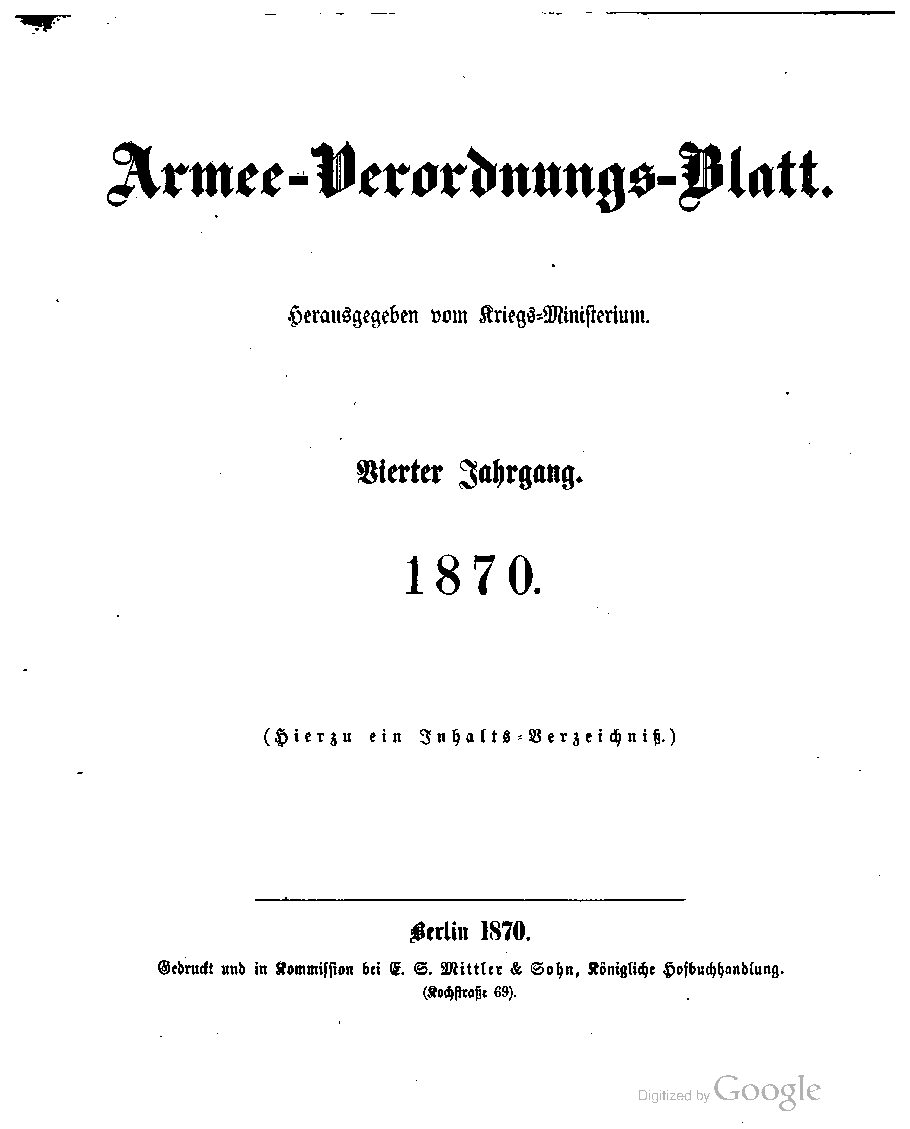 1870 - Vierter Jahrgang