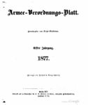 Armee-Verordnungsblatt – 1877 – Elfter Jahrgang