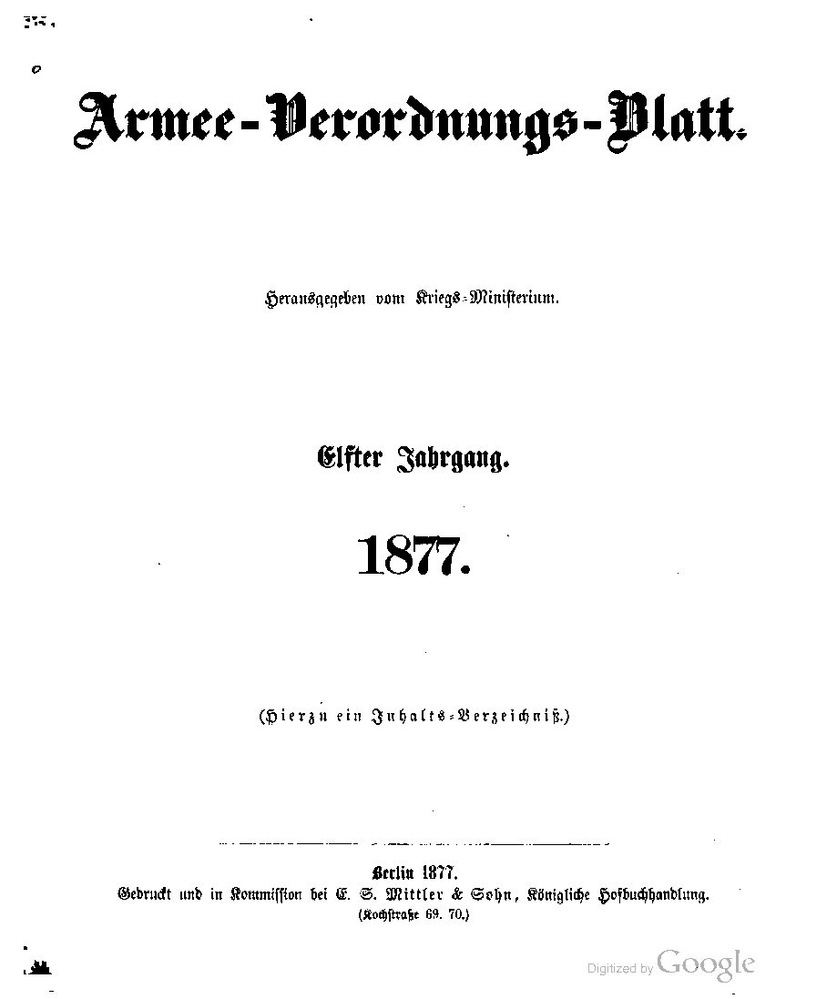 1877 - Elfter Jahrgang