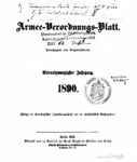Armee-Verordnungsblatt – 1890 – Vierundzwanzigster Jahrgang