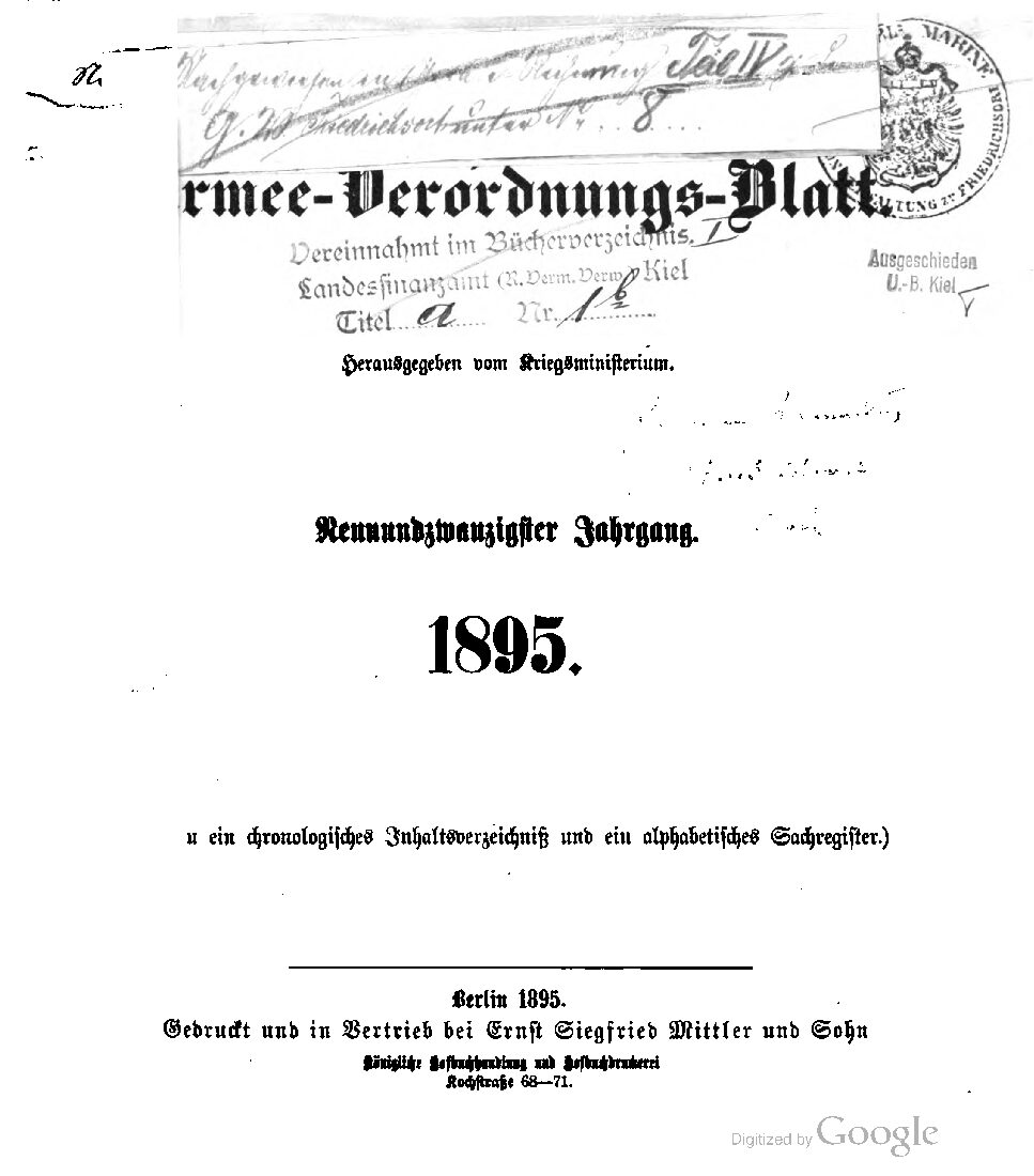 1895 - Neunundzwanzigster Jahrgang