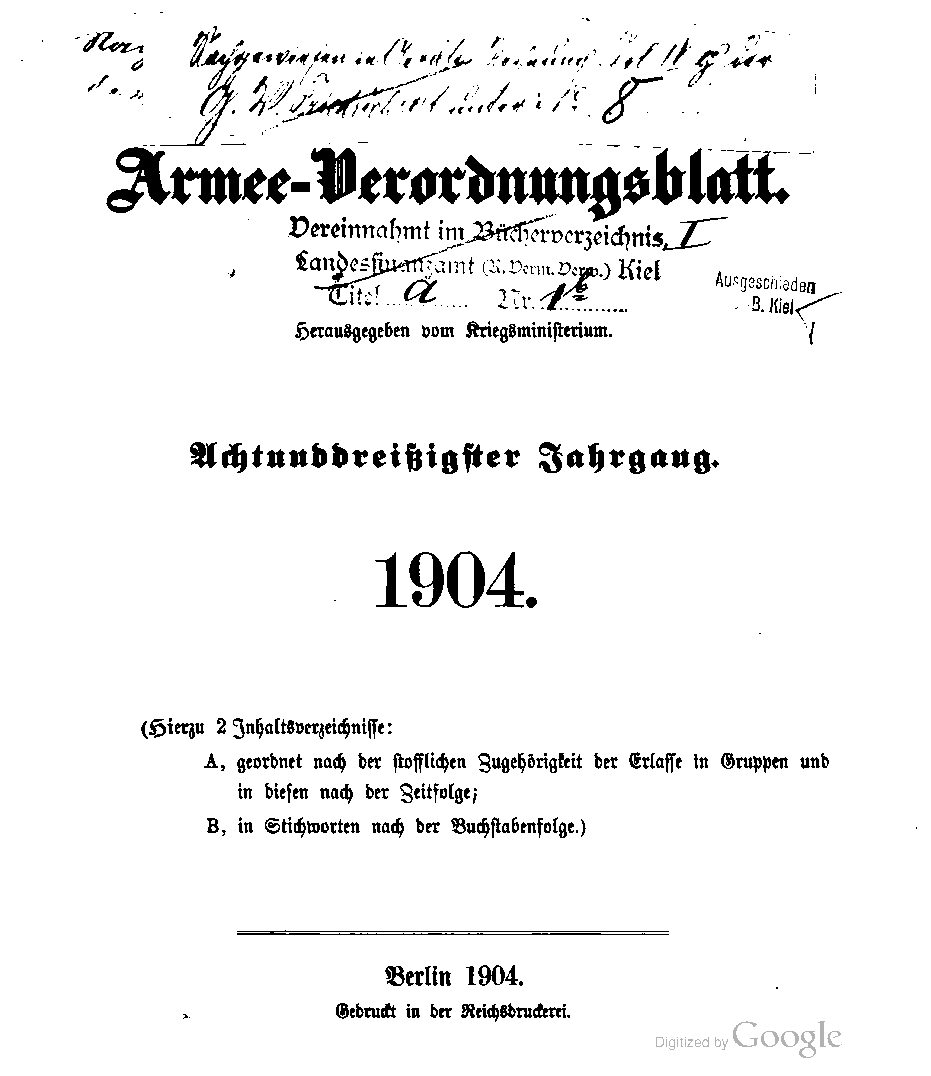 1904 - Achtunddreißigster Jahrgang