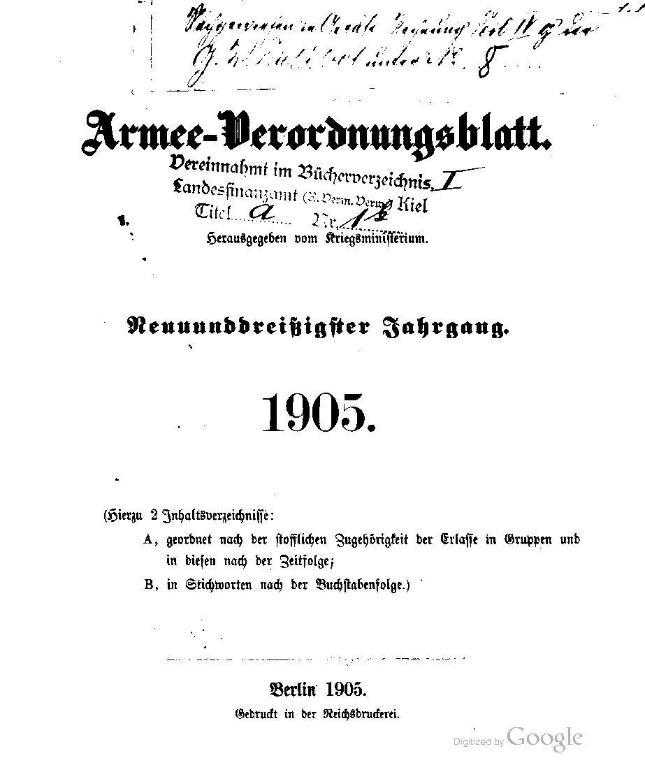 1905 - Neununddreißigster Jahrgang