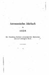 Astronomisches Jahrbuch für 1859 – Der Sammlung Berliner astronomischer Jahrbücher – 84. Band – Jahrgang 1856