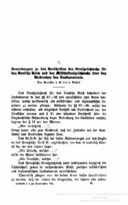 Bemerkung zu den Vorschriften des Strafgesetzbuchs für das Deutsche Reich und des Militärstrafgesetzbuchs über das Verbrechen des Landesverrats