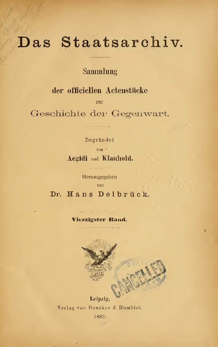 40. Band - Jahrgang 1882