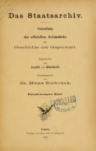 Das Staatsarchiv – Sammlung der Offiziellen Aktenstücke zur Geschichte der Gegenwart 41.Band – Jahrgang 1883