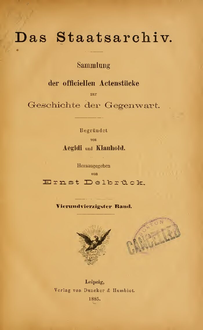 44. Band - Jahrgang 1885