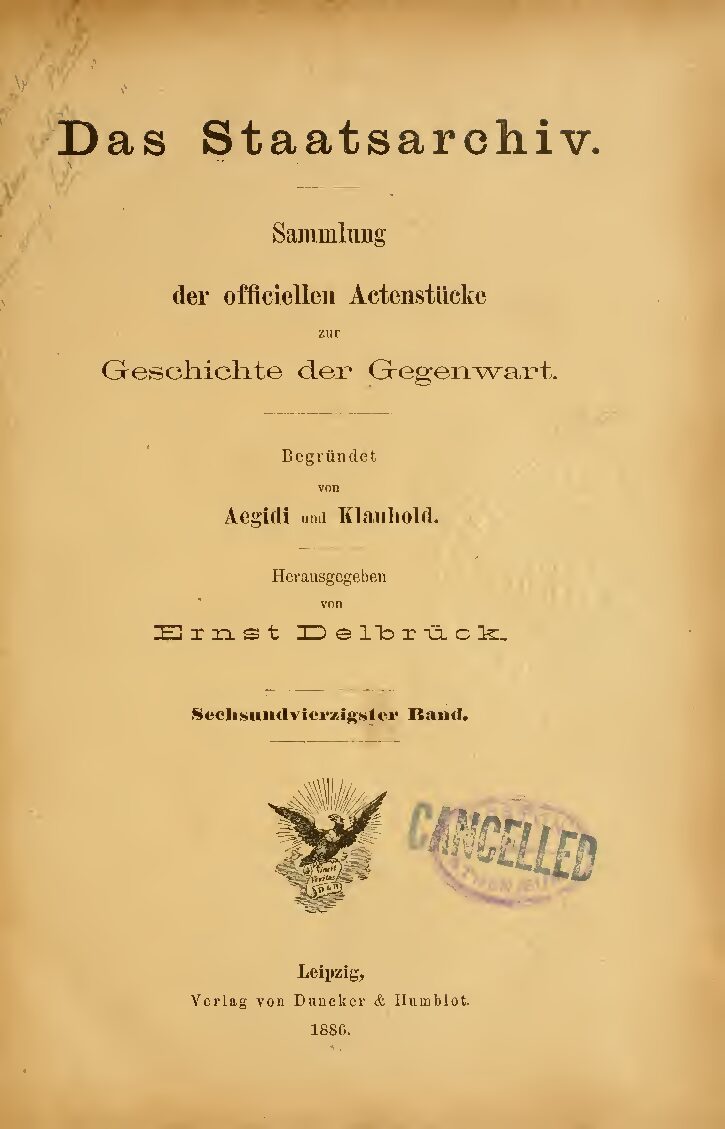 46. Band - Jahrgang 1886