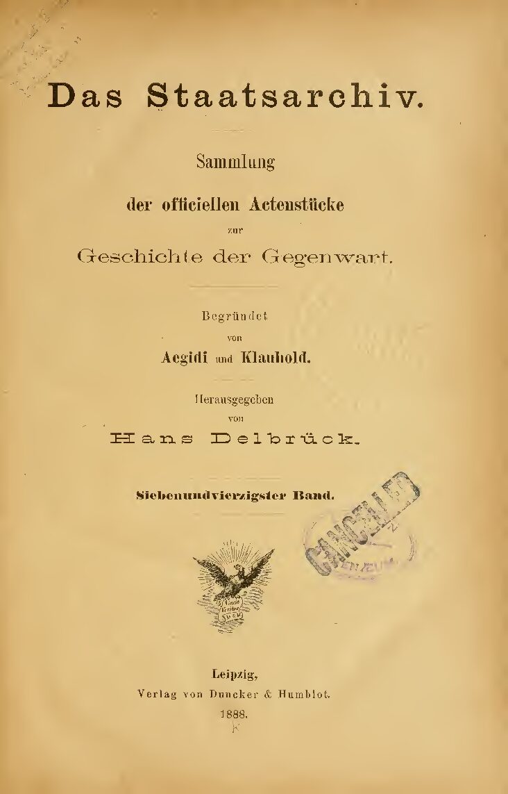47. Band - Jahrgang 1888