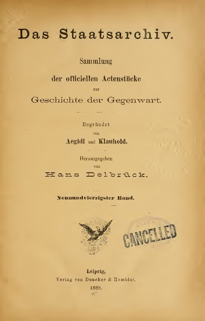49. Band - Jahrgang 1889