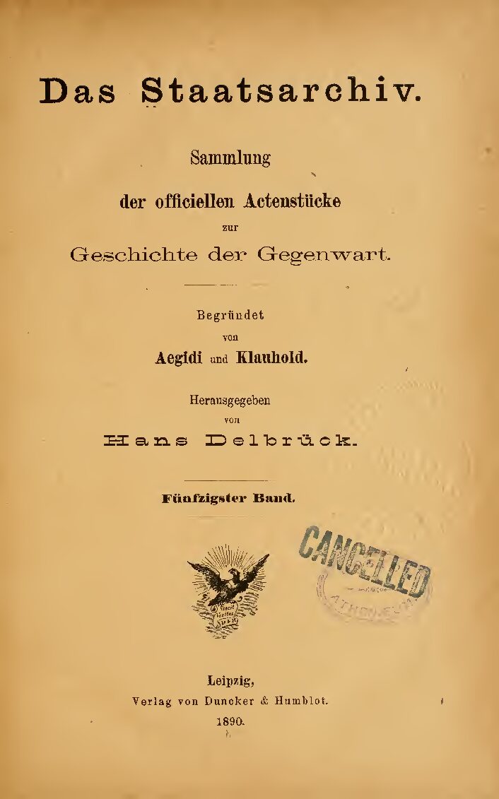 50. Band - Jahrgang 1890