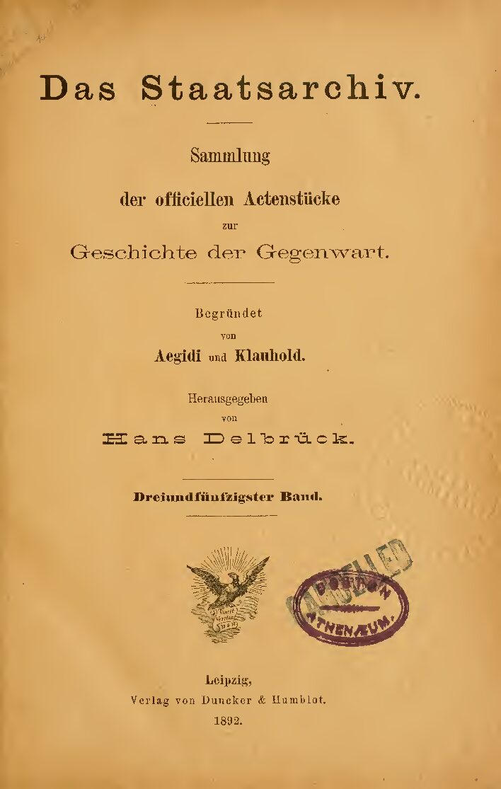 53. Band - Jahrgang 1892