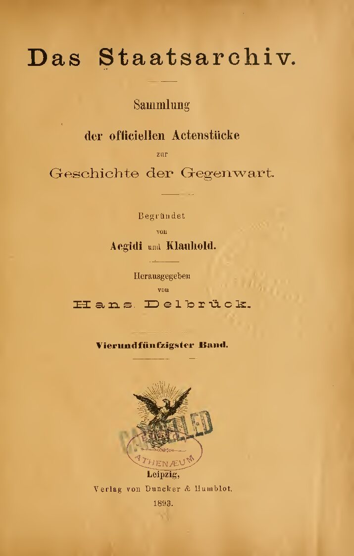 54. Band - Jahrgang 1893
