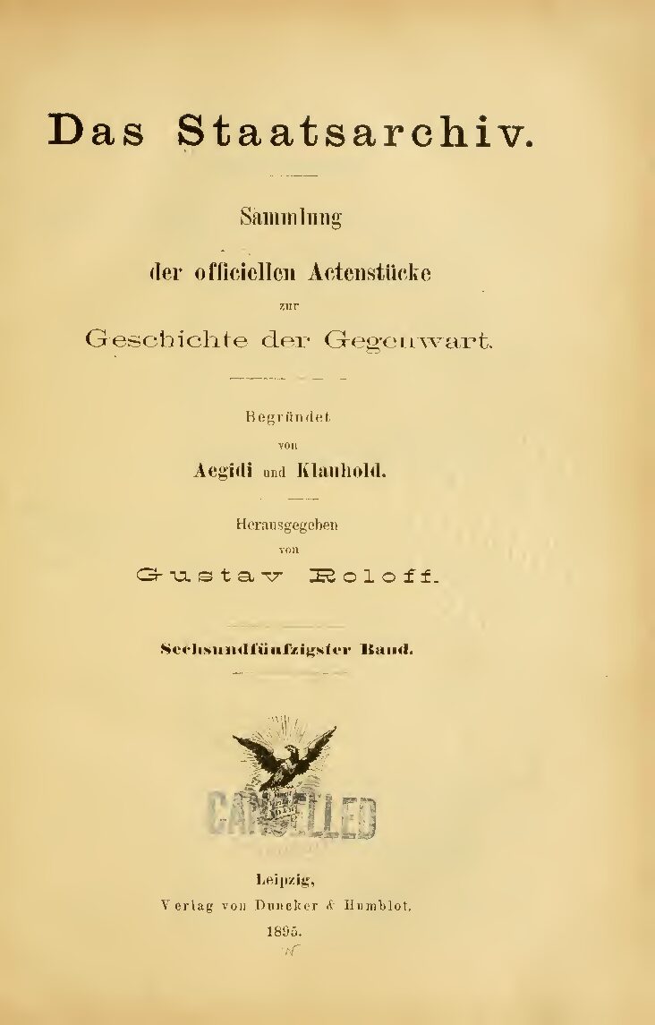 56. Band - Jahrgang 1895