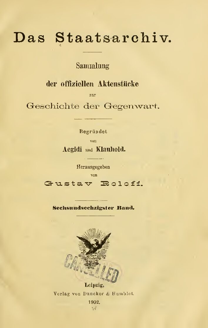 66. Band - Jahrgang 1902