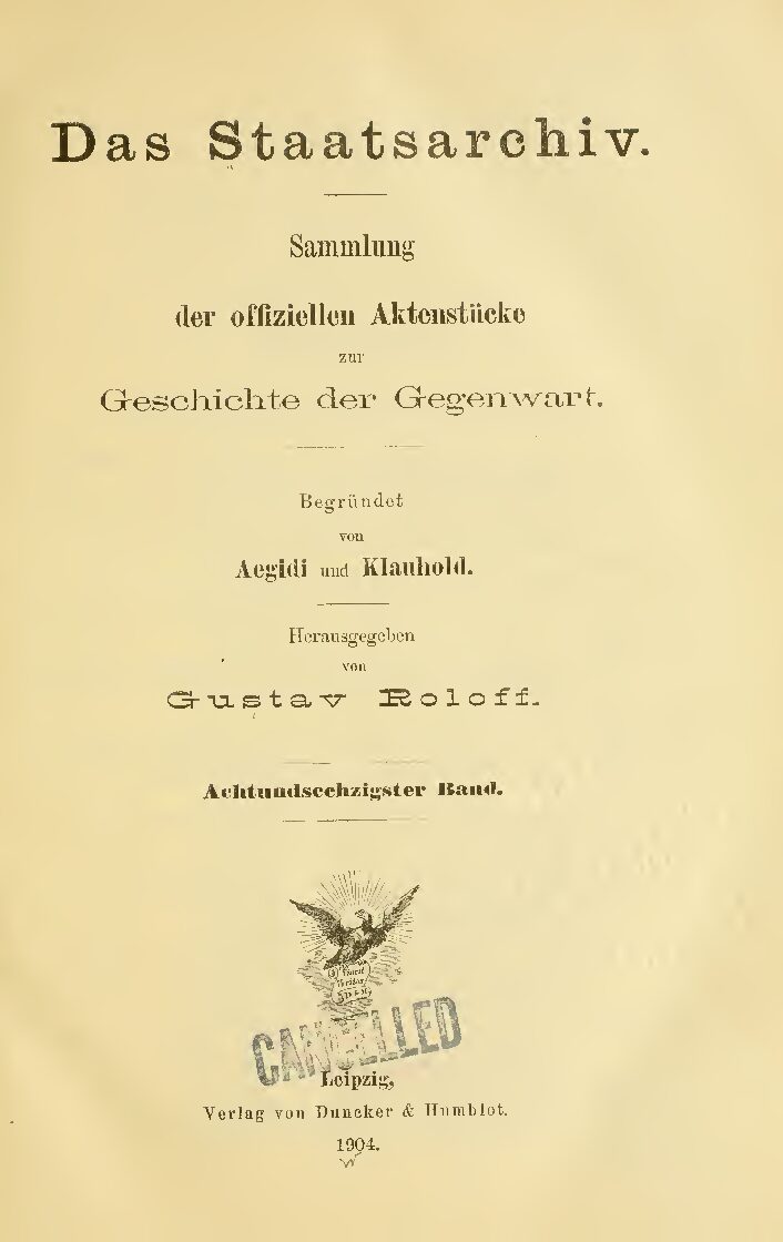 68. Band - Jahrgang 1904