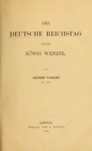 Der Deutsche Reichstag unter König Wenzel – Jahrgang 1892