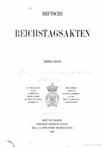Deutsche Reichtagsakten unter König Wenzel – Erste Abteilung 1376-1387