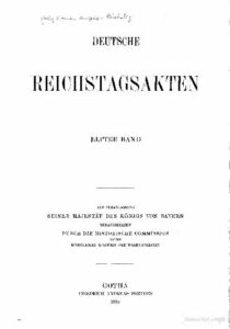 Deutsche Reichstagsakten – 11. Band – Jahrgang 1898