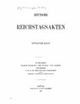 Deutsche Reichstagsakten – 12. Band – Jahrgang 1901