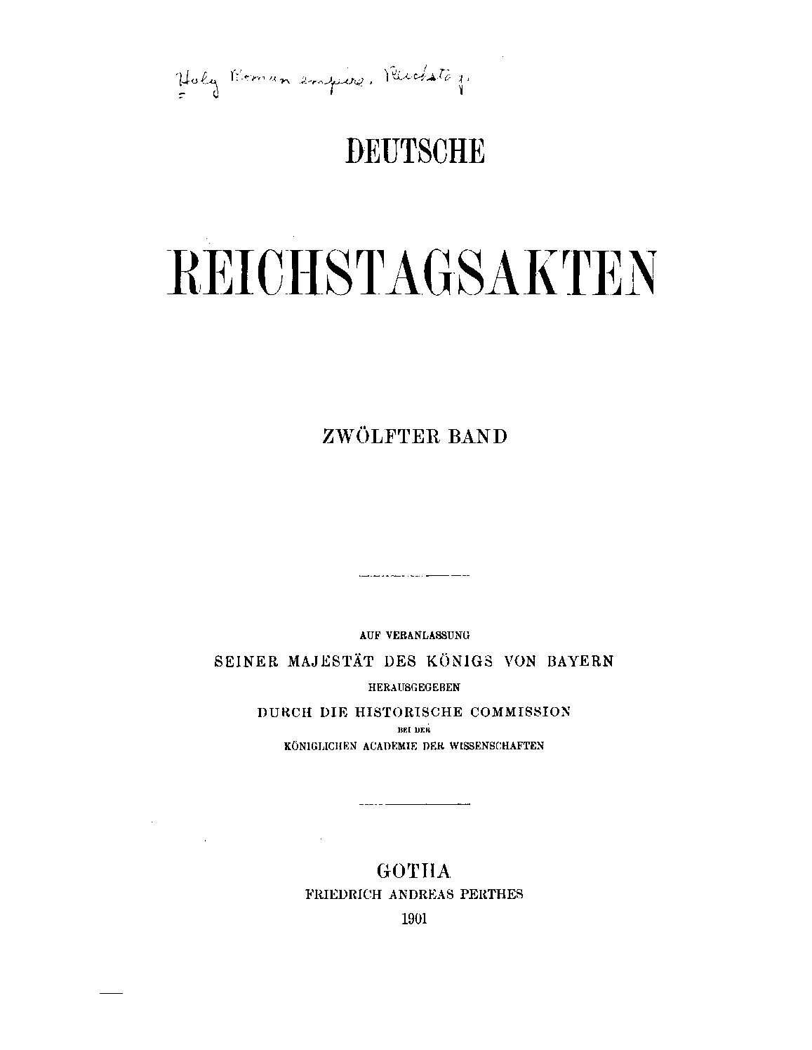 12. Band - Jahrgang 1901