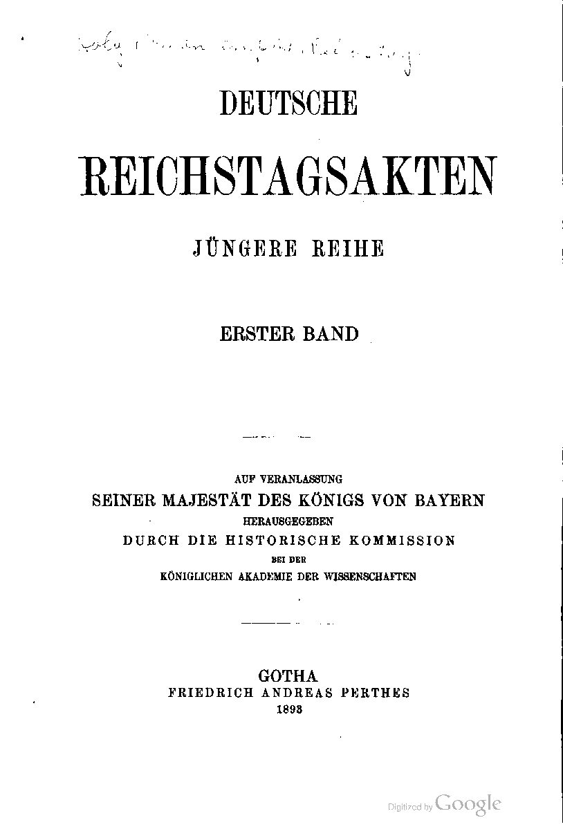jüngere Reihe 1. Band - Jahrgang 1893