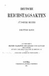 Deutsche Reichstagsakten – jüngere Reihe 3. Band – Jahrgang 1901