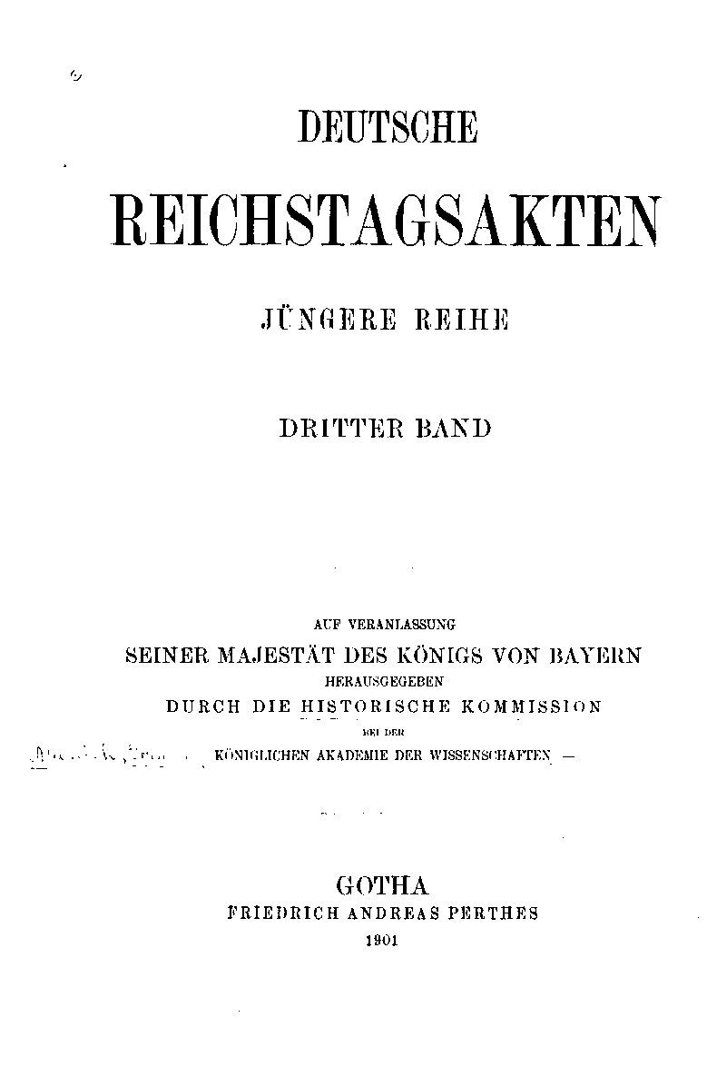 jüngere Reihe 3. Band - Jahrgang 1901
