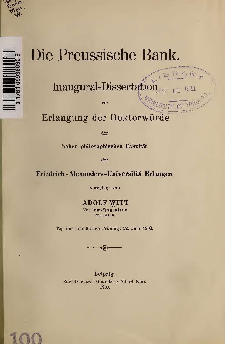 Inaugural-Dissertation zur Erlangung der Doktorwürde