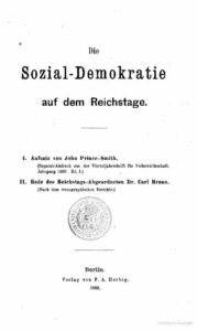 Die Sozial-Demokratie auf dem Reichstage – Jahrgang 1869