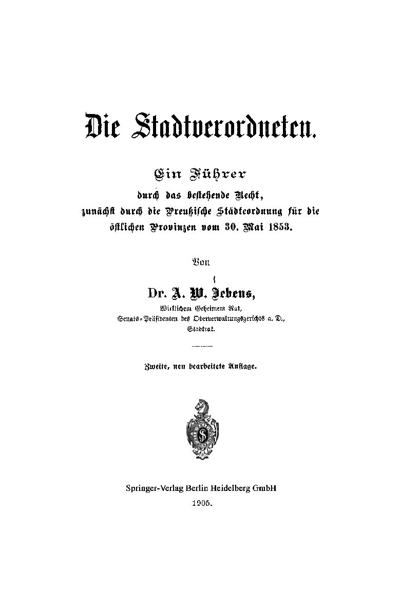 Ein Führer durch das bestehende Recht
