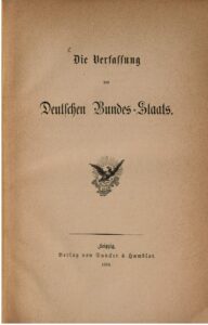 Die Verfassung des Deutschen Bundes-Staats – Jahrgang 1870