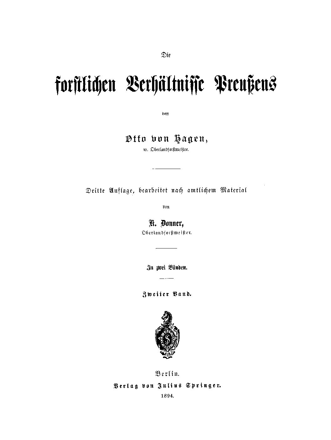 Zweiter Band - Jahrgang 1894