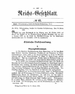 Eisenbahn-Verkehrsordnung – Reichs-Gesetzblatt – Jahrgang 1904