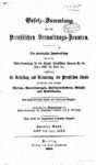 Gesetz-Sammlung für die Preußischen Verwaltungs – Beamten – Zweiter Band und Supplement 1837 bis incl. 1854