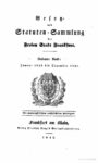 Gesetz- und Statuten-Sammlung der freien Stadt Frankfurt – 7. Band Januar 1838 bis Dezember 1841