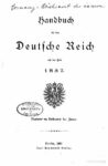 Handbuch für das deutsche Reich – Jahrgang 1887