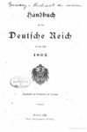 Handbuch für das deutsche Reich – Jahrgang 1892