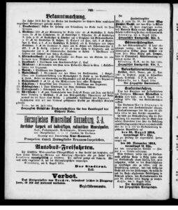 Herzoglich Sachsen – Altenburgischen Amts- und Nachrichtsblatts Nr. 92, 93, 94, 95, 96, 97 vom 08.August bis 20.August 1914