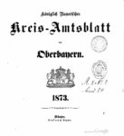 Königlich Bayerisches Kreis-Amtsblatt – 1873