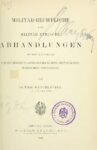 Militär-Rechtliche und Militär-Ethische Abhandlungen – 1893